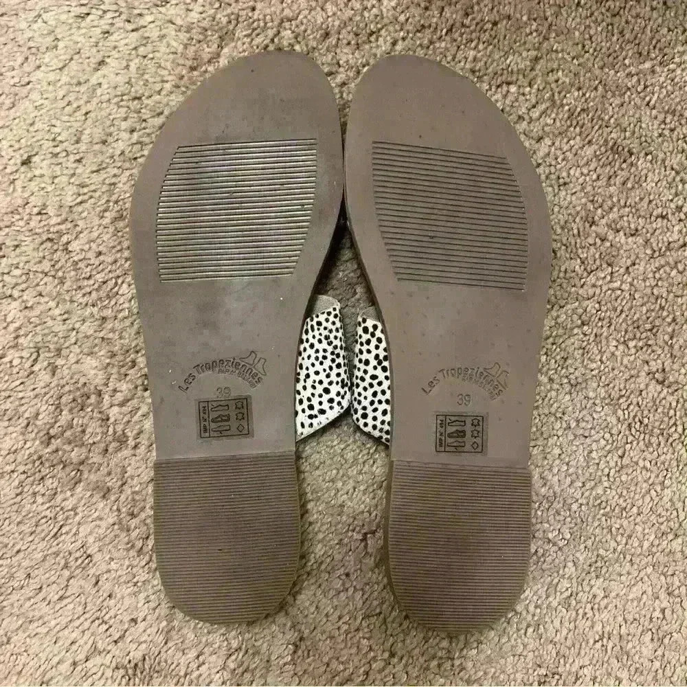 Les Tropeziennes Women's Brown & Tan Cheetah Print Sandals Size 39 (Fits 7.5-8) - Picture 2 of 3